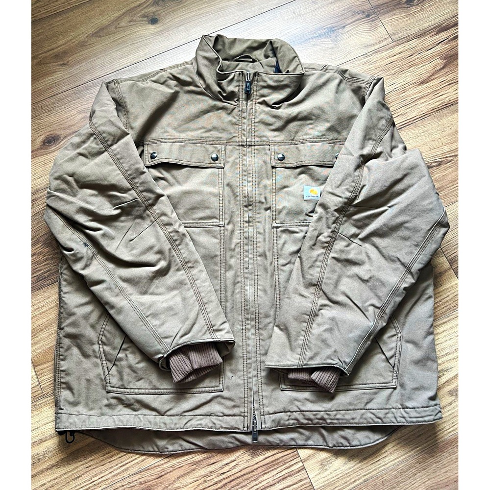 Carhartt 101492 Quick Duck Jefferson Jacket 2XL Canyon Brown 3M Thinsulate Work